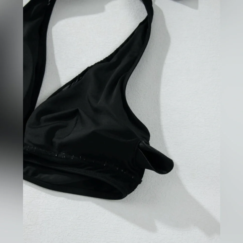 Black Mesh Bikini Set